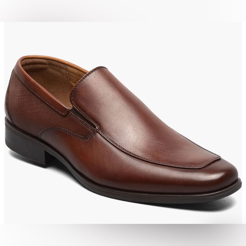 Florsheim Shoes Mens Sz 10 D Postino Venetian Slip On Loafers Brown Leather NEW